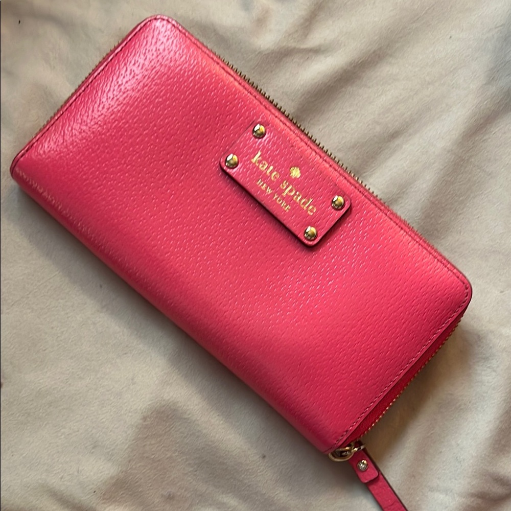 Kate Spade Pink Zip Around Wallet